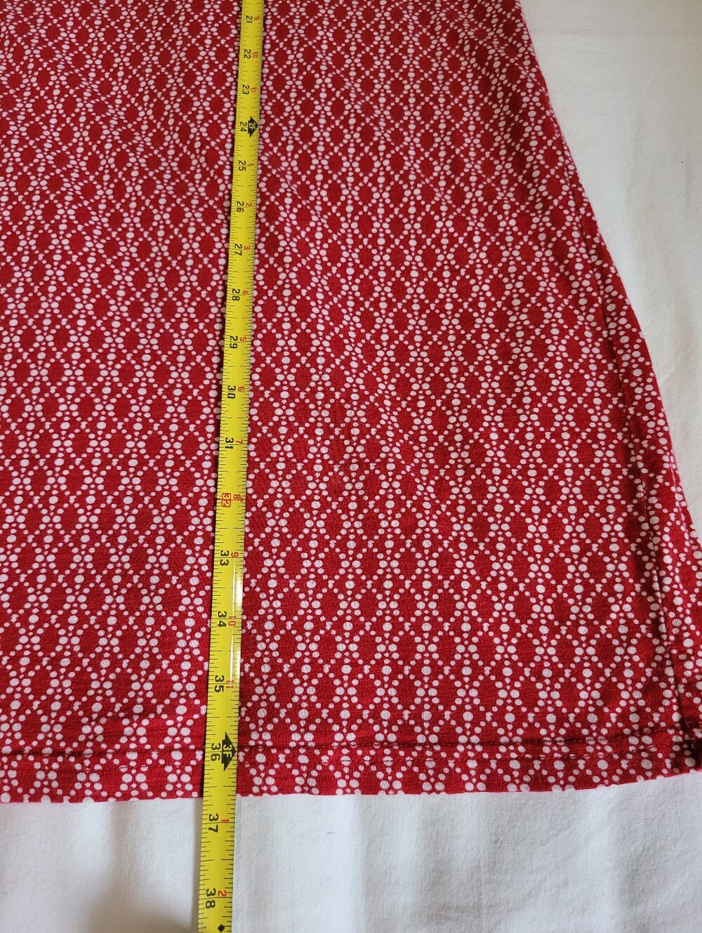 Croft & Barrow Sleeveless Tshirt Dress - Sz L, Red/White, GUC - Picture 8 of 8